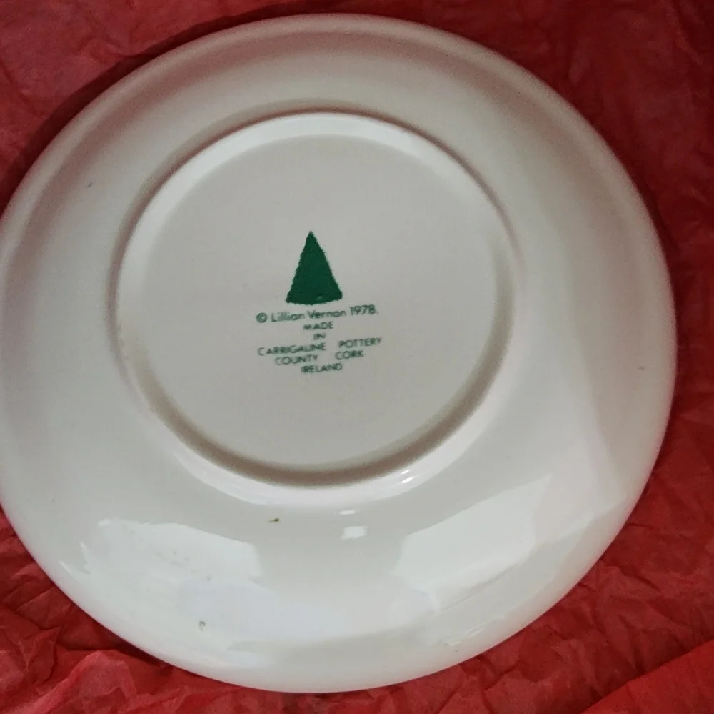 π² π½ Lillian Vernon 1978 Christmas Ceramic plate - Picture 4 of 5